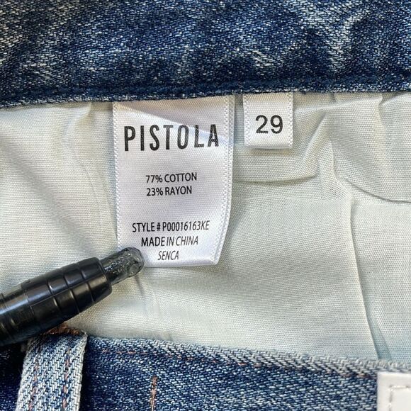 Revolve Pistola Stevie High Waist Flare Jeans in the color Seneca. 29 - Picture 12 of 13